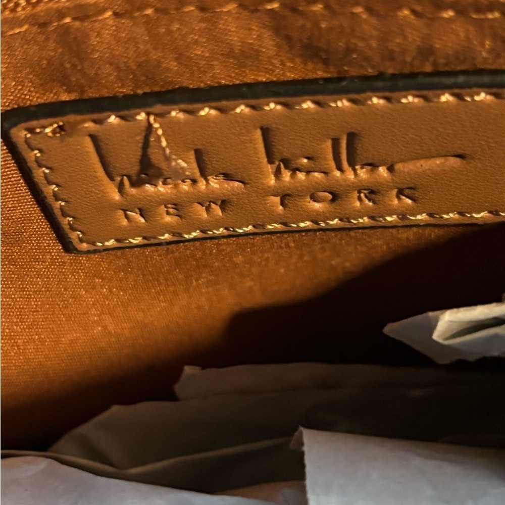 Nicole Miller Brown Vegan Leather Shoulder bag - Picture 7 of 9